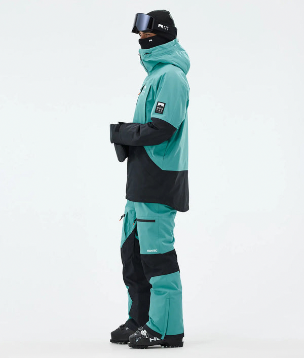 Arch Veste de ski pour homme – Turquoise / Noir