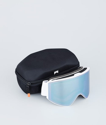 Masque De Ski – Noir Avec Écran Miroir Bleu Lune